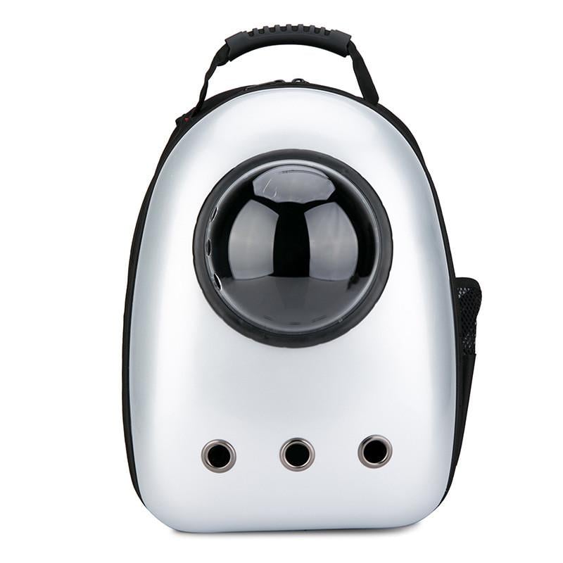 Рюкзак для переноски домашних питомцев CosmoPet CP-87 с иллюминатором 42х31х20 см Silver (3_06381)