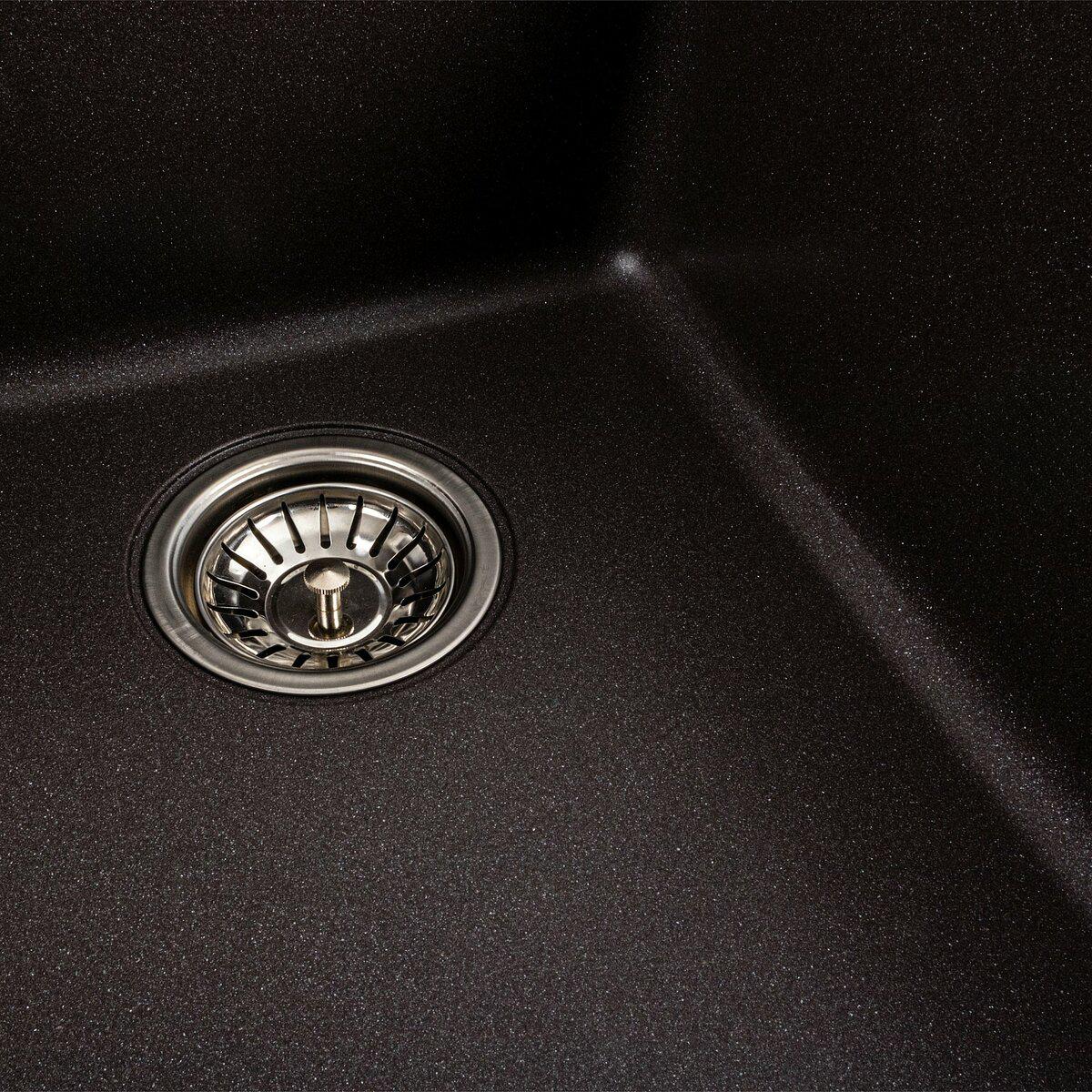 Мийка для кухні гранітна Platinum 9950 PANDORA Гренадин матовий (9950-33) - фото 4 Мийка для кухні гранітна Platinum 9950 PANDORA Гренадин матовий (9950-33) - фото 4