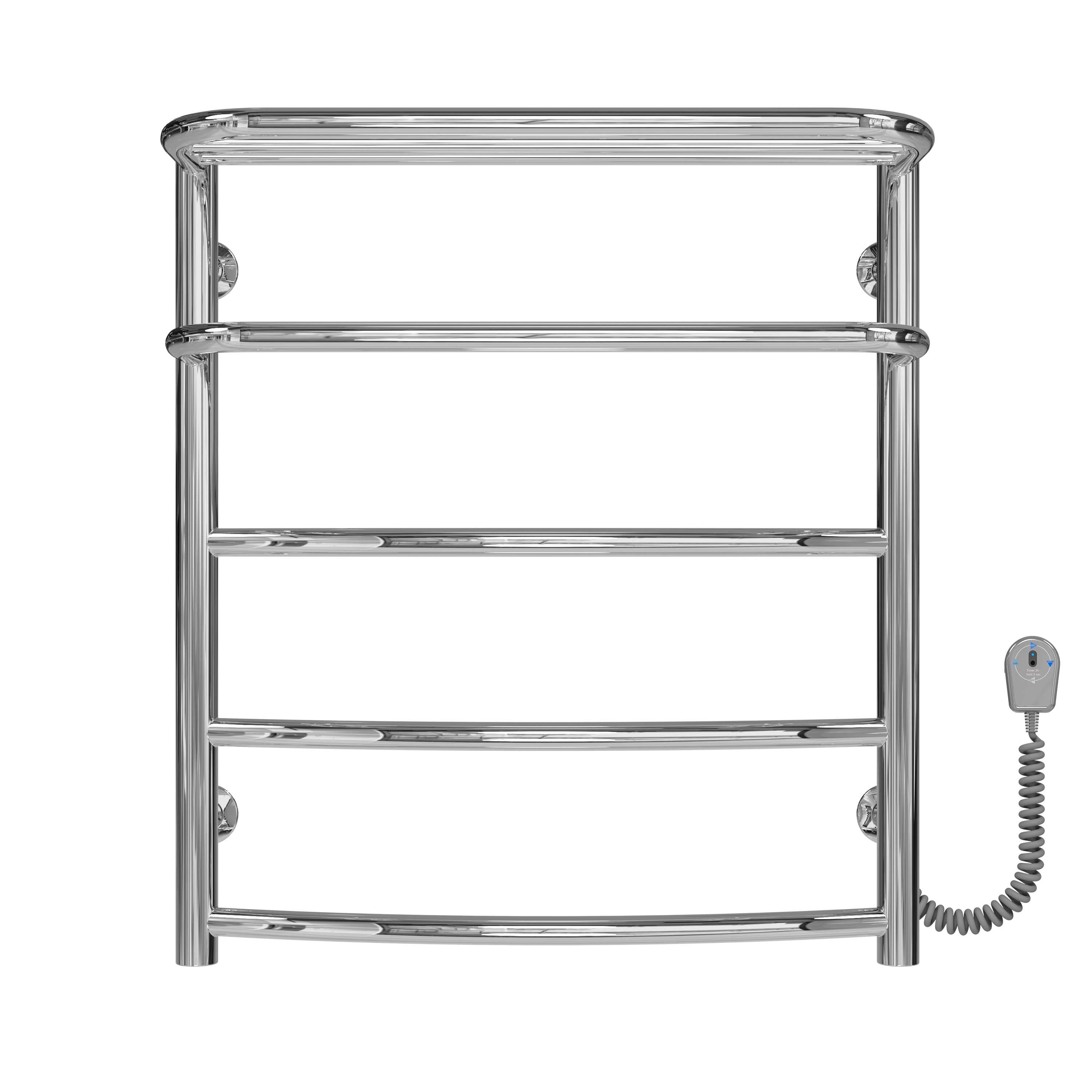 Полотенцесушитель электрический Deffi Отель П5 EF16 правое подключение нержавеющая сталь 500х600 мм Хром (C.OD.60.50.5.E.C.R.5)