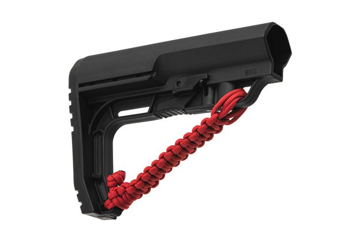 Приклад Battlelink Minimalist MFT Commercial з червоним ремінцем (7002407) - фото 2 Приклад Battlelink Minimalist MFT Commercial з червоним ремінцем (7002407) - фото 2