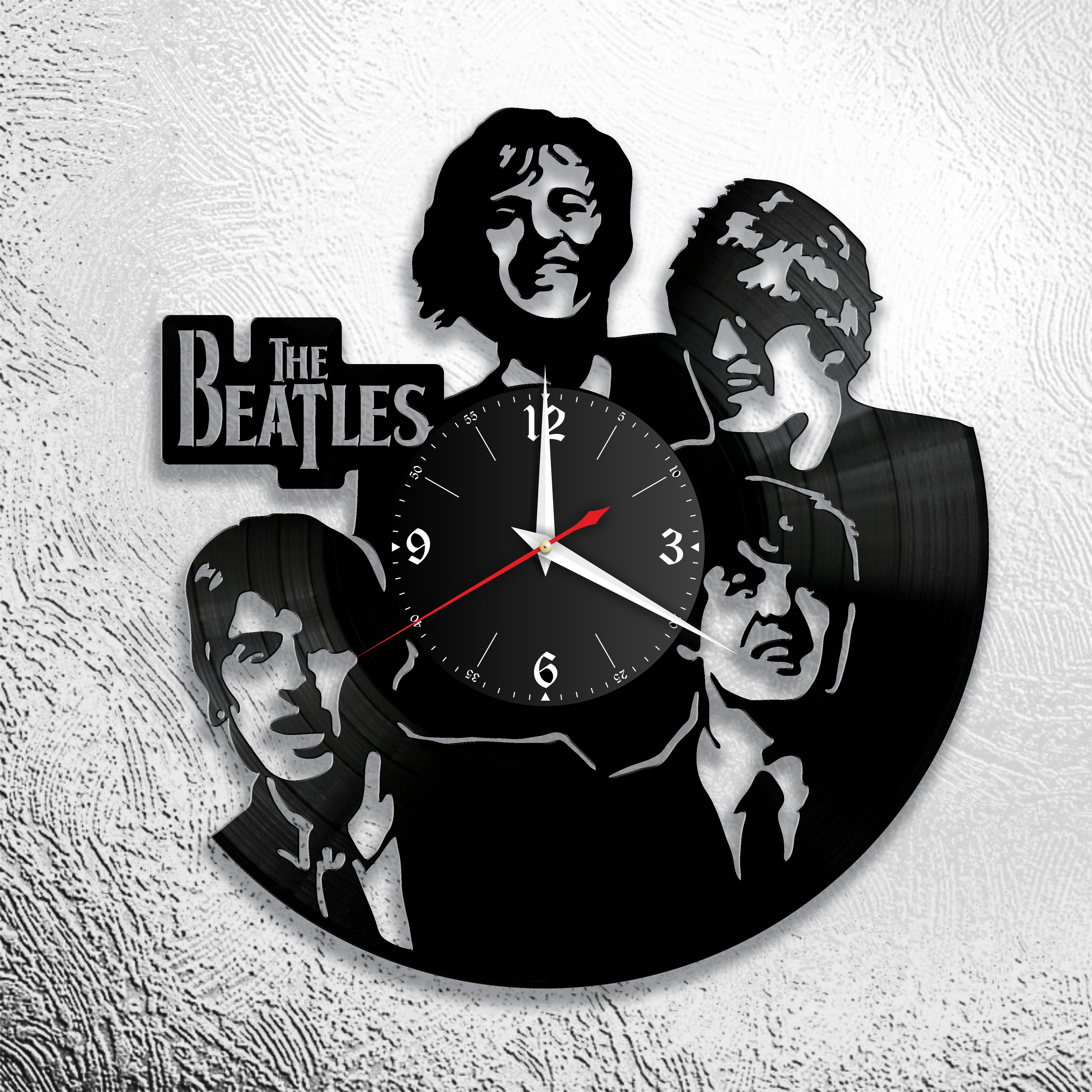 Часы настенные The Beatles 0630 из виниловой пластинки