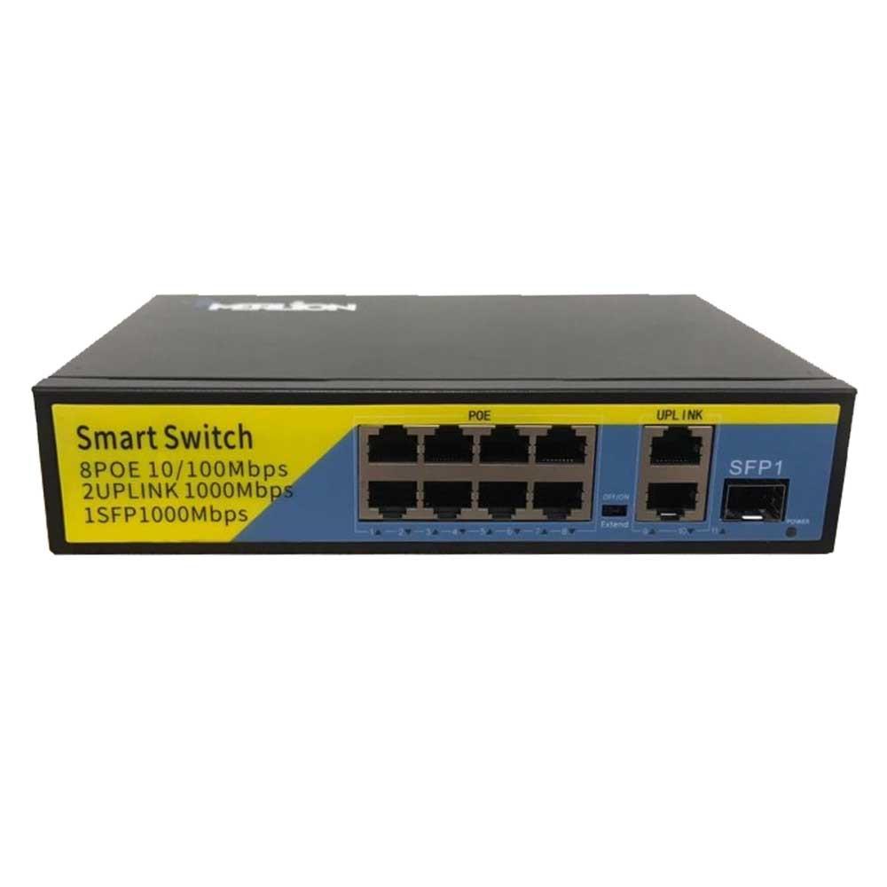 PoE коммутатор Merlion BT-D6110FE (8xPOE, 2xLAN, 1xSFP)