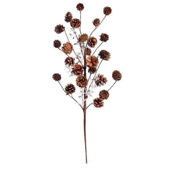 Гілка декоративна Yes! Fun Зимові шишки 65 см (974573)