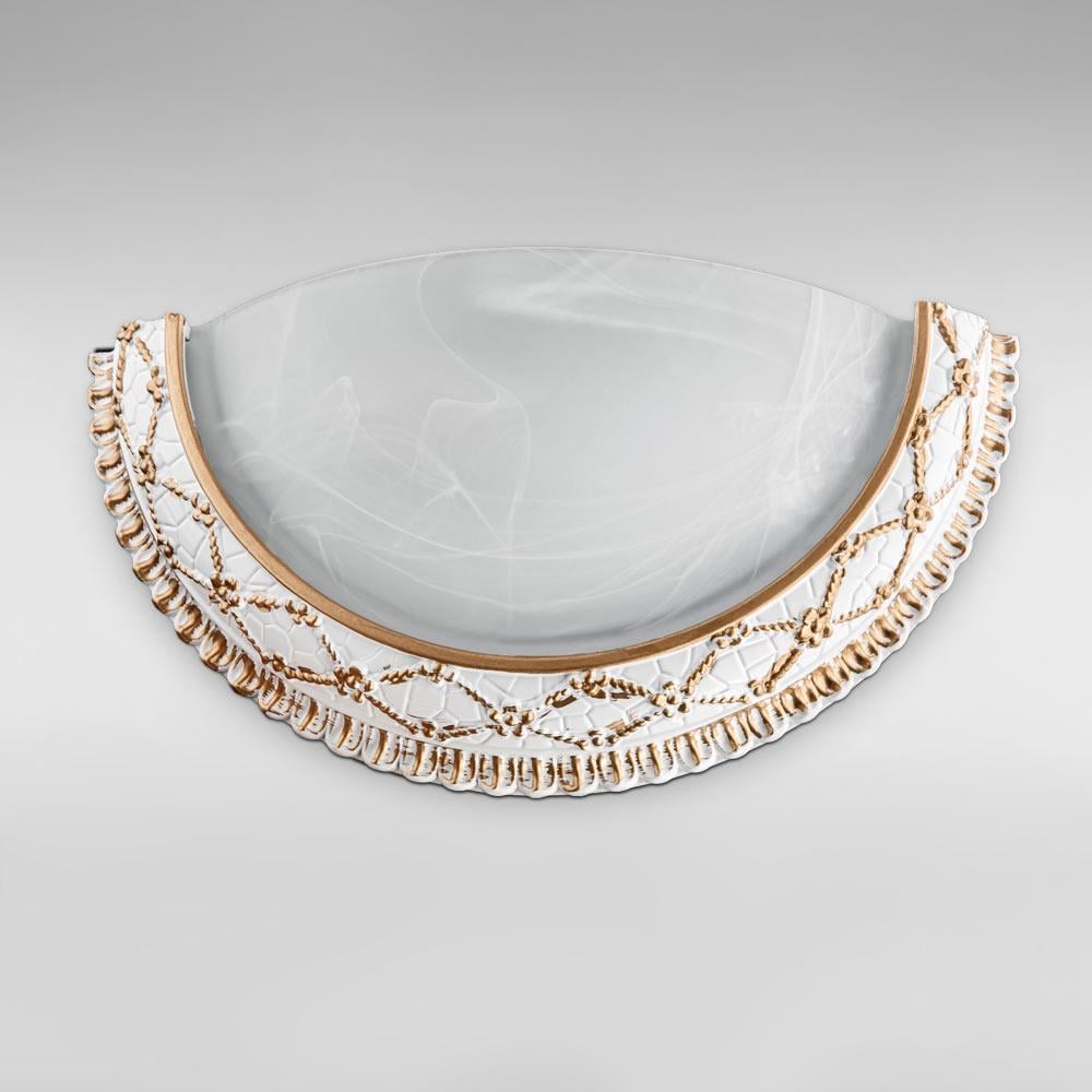 Светильник настенный половинка Light House DL-18769/1W Белый/Золотой