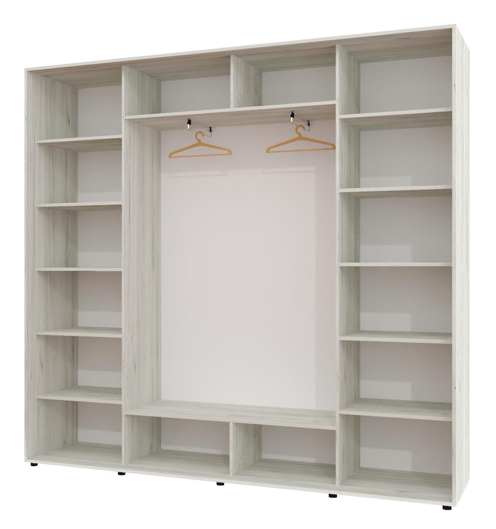 Корпус шкафа-купе Алекса ШК-05 250х45х240 см Дуб крафт белый - фото 1 Корпус шкафа-купе Алекса ШК-05 250х45х240 см Дуб крафт белый - фото 1