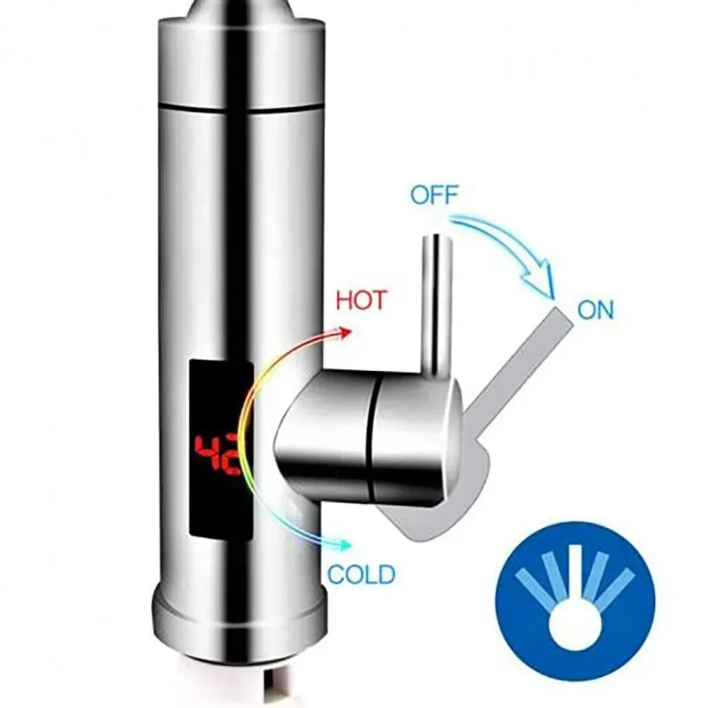 Водонагреватель проточный RX-016 с экраном 3 кВт (30659188) - фото 4 Водонагреватель проточный RX-016 с экраном 3 кВт (30659188) - фото 4