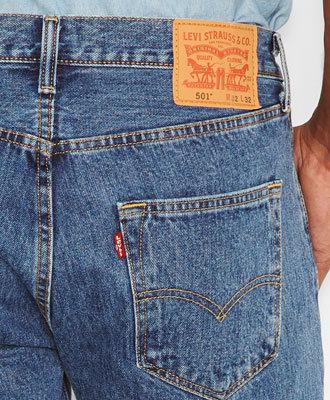 Джинсы мужские Levi's 501 Medium Stonewash W33 L32 Светло-синий (005010193) - фото 2