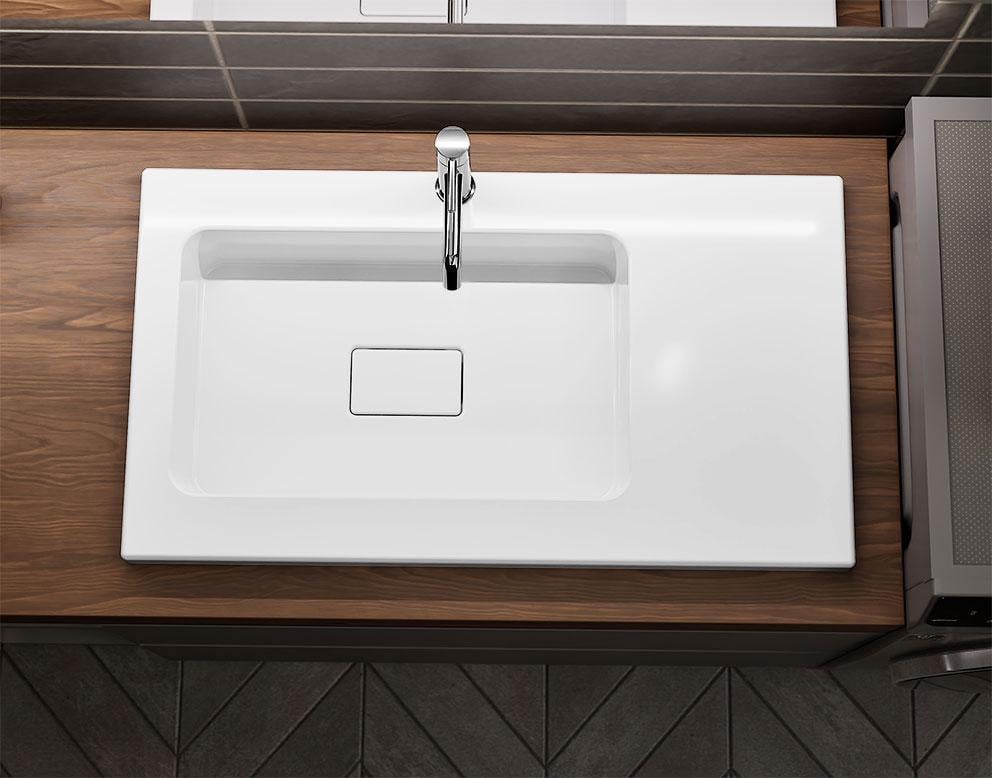 Умивальник накладний Luxor Royal Low 80 R (699)