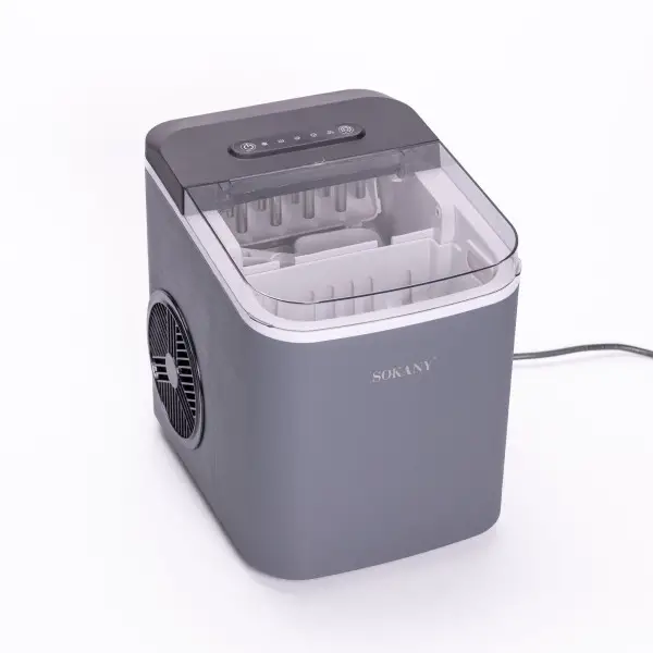 Льодогенератор настільний Sokany SK-03038 із сенсорним керуванням 112 Вт Чорний (147-107- SK-03038)
