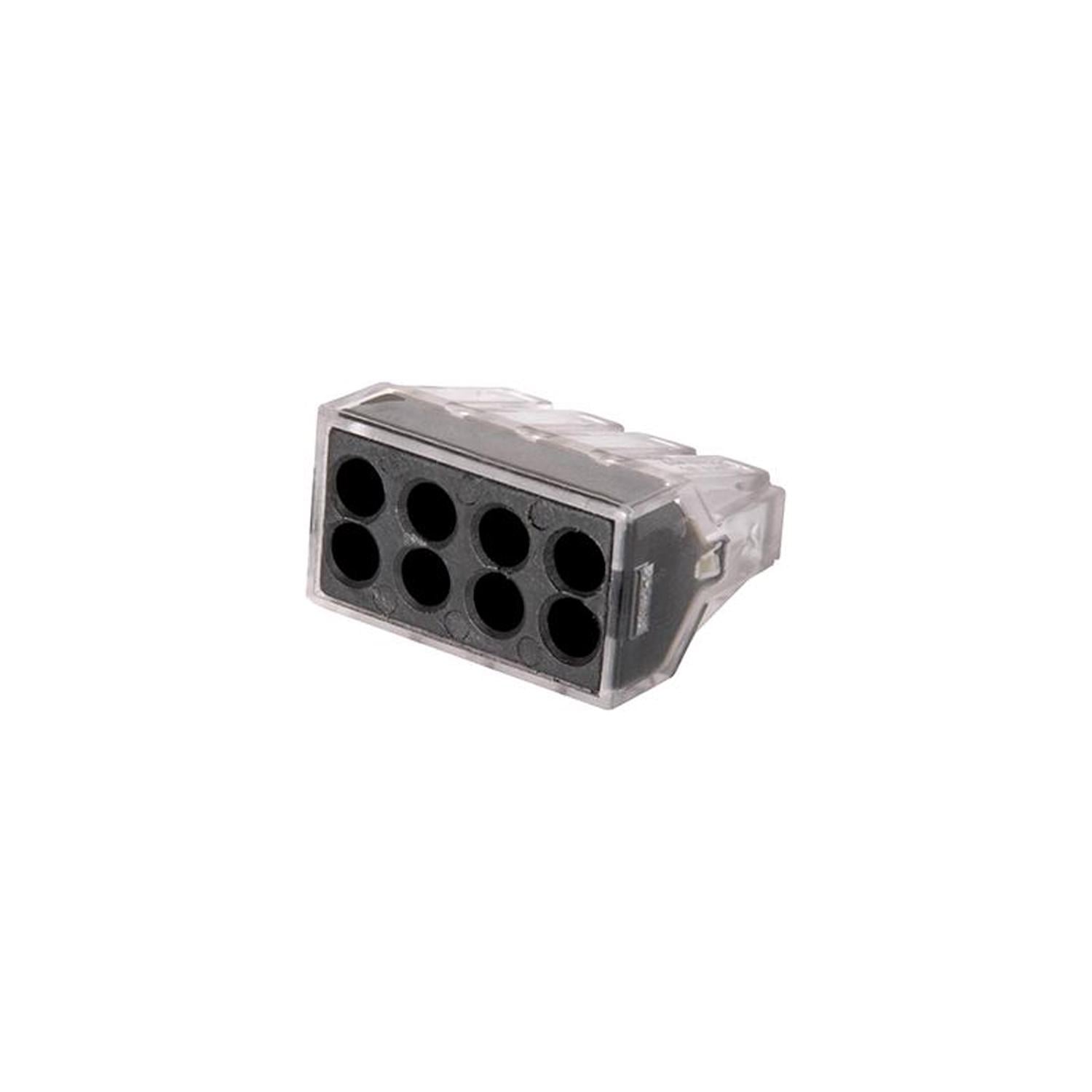 Клемма соединительная E.NEXT e.lc.pro.ac.8 1-2,5мм.кв 24А 1-7 одинарная 24х19,5х13,1 мм Черный (p0670004)