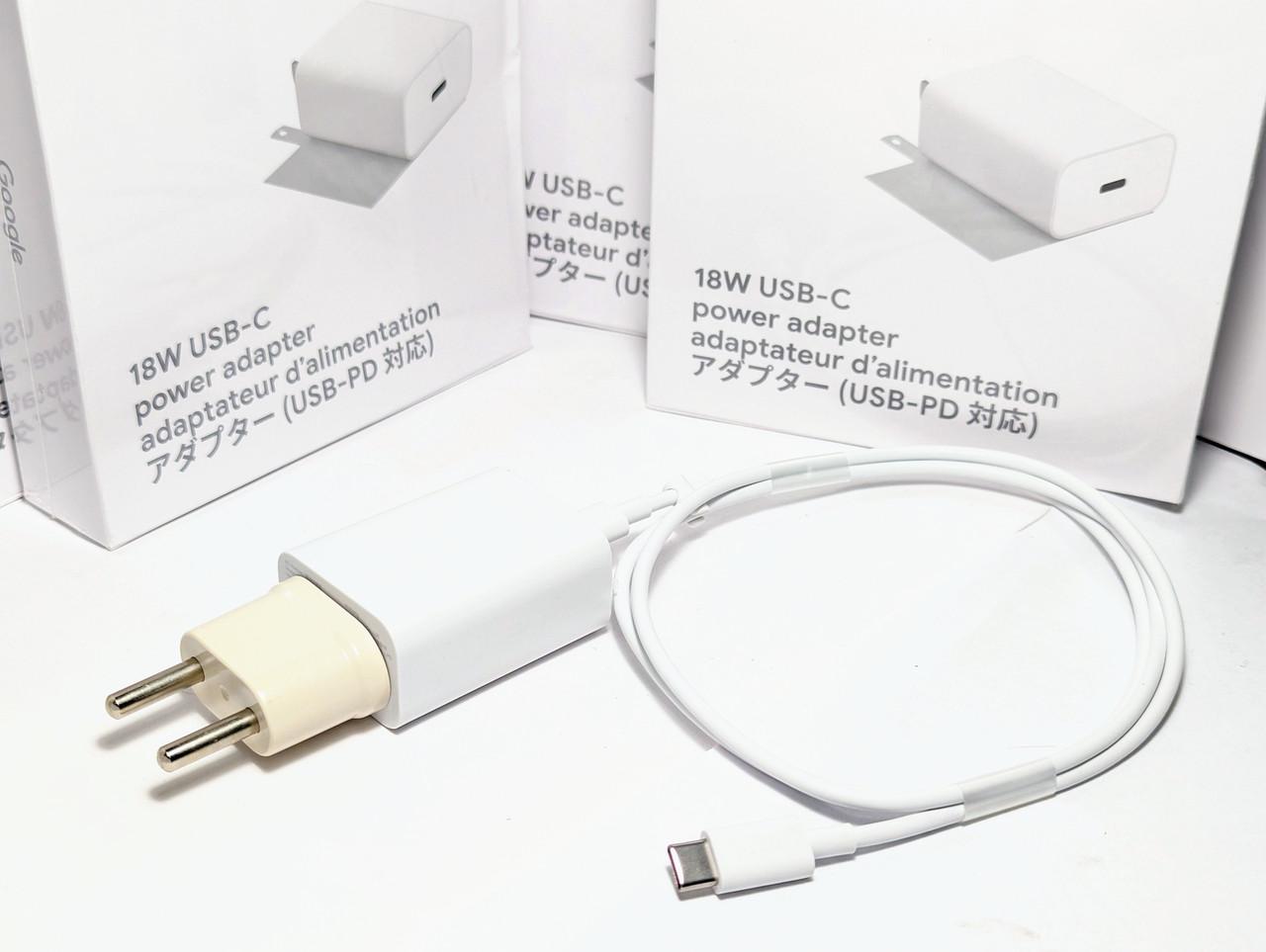 Зарядка з кабелем Google Pixel 18W USB Type-C US 1 м (1922230054) - фото 3