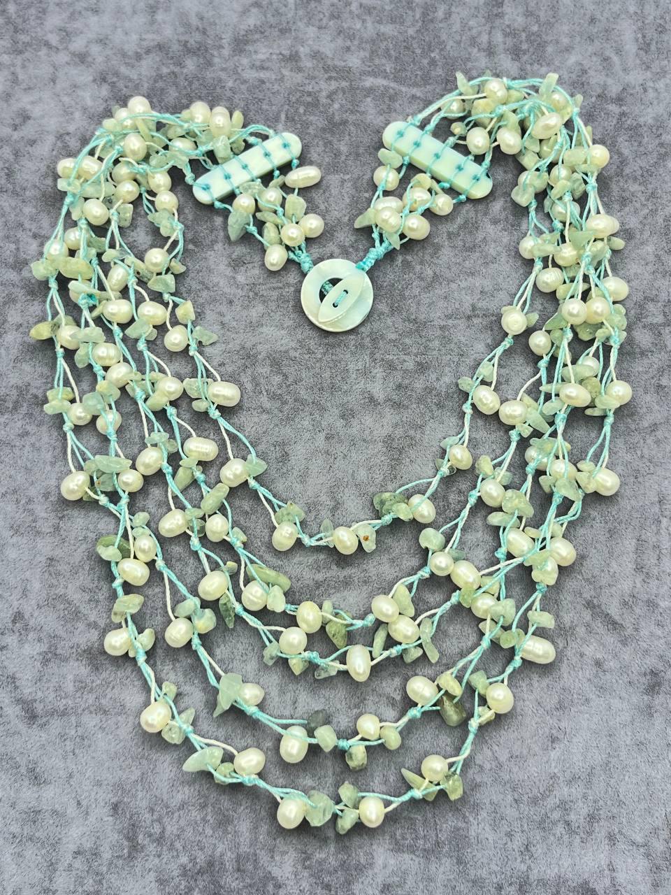 Бусы жемчуга 64 см Слоновая кость (10133)