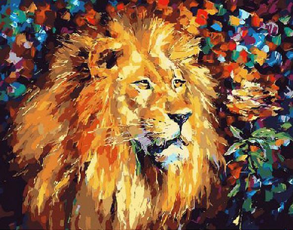 Картина по номерам Mariposa "Великолепный лев" 40x50 см (MR-Q051)