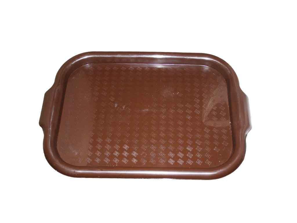 Поднос Магия Пласт прямоугольный 445х325х20 мм Коричневый (21654321)