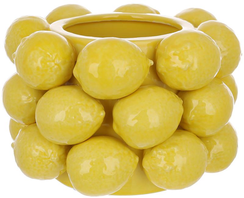 Ваза Lemon фарфоровая декоративная 14 см/d 21 см