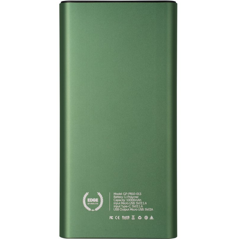Повербанк Gelius Edge GP-PB10-013 10000 mAh 10W Green - фото 7