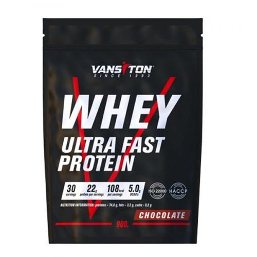 Протеин Vansiton Whey Ultra Fast Protein 900 г 30 порций Chocolate - фото 1