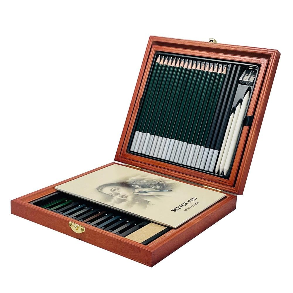 Набор для рисования и эскизов на 58 предметов аксессуары для рисования и растушевки художественный профессиональный Набор для рисования и эскизов на 58 предметов аксессуары для рисования и растушевки художественный профессиональный