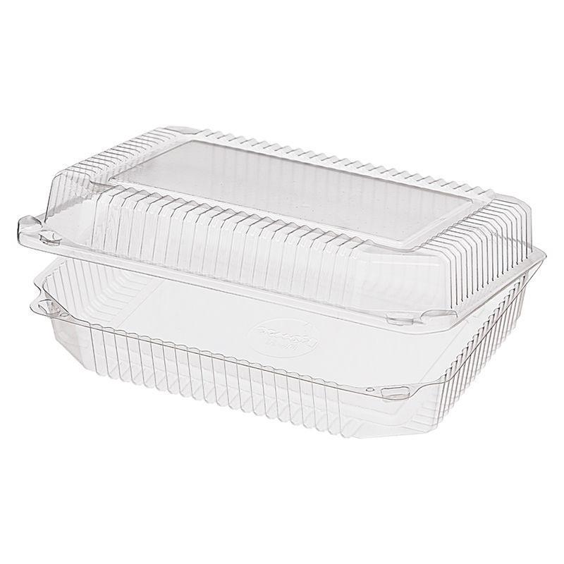 Контейнер пластиковый одноразовый 130х230х83 мм 100 шт. Прозрачный (DB-0023) - фото 2 Контейнер пластиковый одноразовый 130х230х83 мм 100 шт. Прозрачный (DB-0023) - фото 2