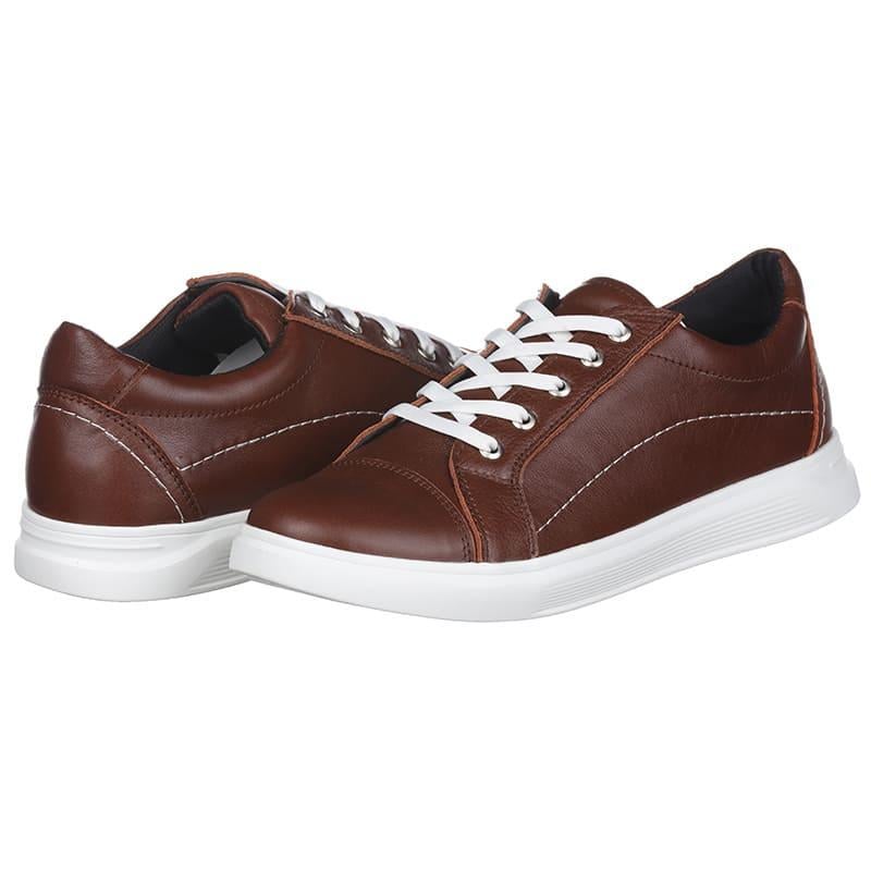 Кроссовки мужские Laso 137Р кожаные р. 42 Коричневый (20113)