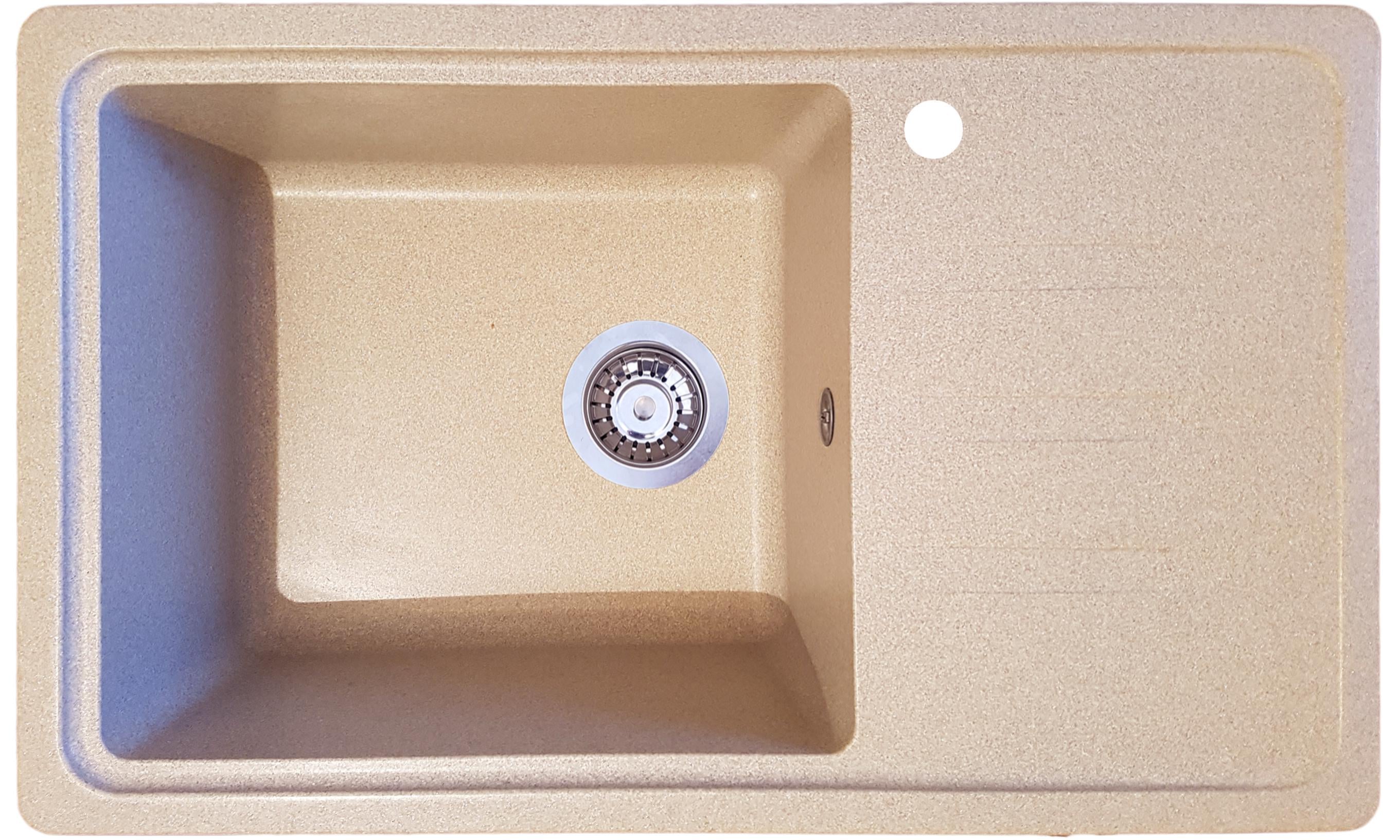 Мийка кухонна Valetti 63R 710x435 мм Бежевий