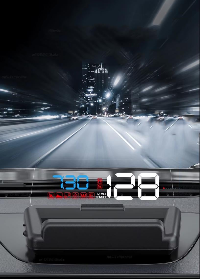 Проектор спидометра GEYIREN C500 Auto OBD2 GPS HUD для автомобиля OBD версия (2488982280) - фото 2