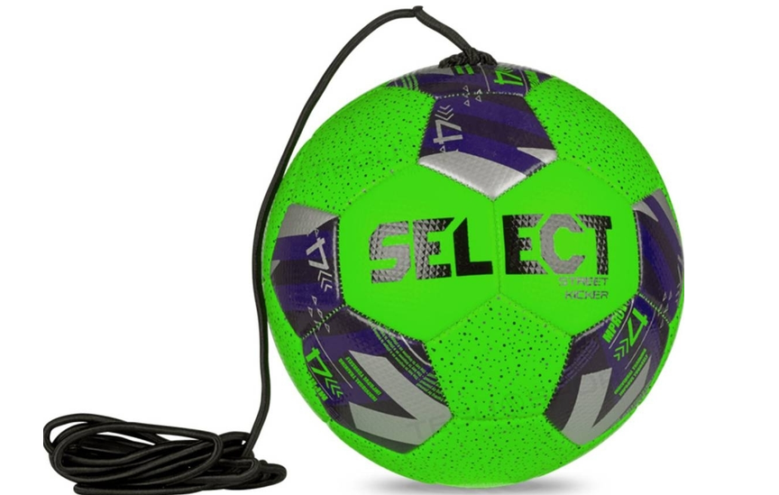Мяч №4 SELECT Street kicker для обучения v24 зеленый/черный/серебристый