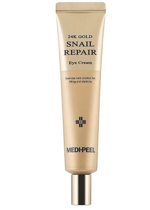 Крем для шкіри навколо очей Medi-Peel 24K Gold Snail Repair Eye Cream з муцином равлика і золотом 40 ml (KT0061)