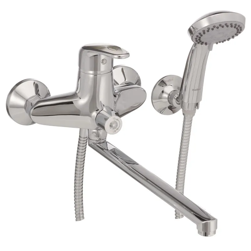 Смеситель для ванной Haiba Magic 006 с серой ручкой (HB0692)