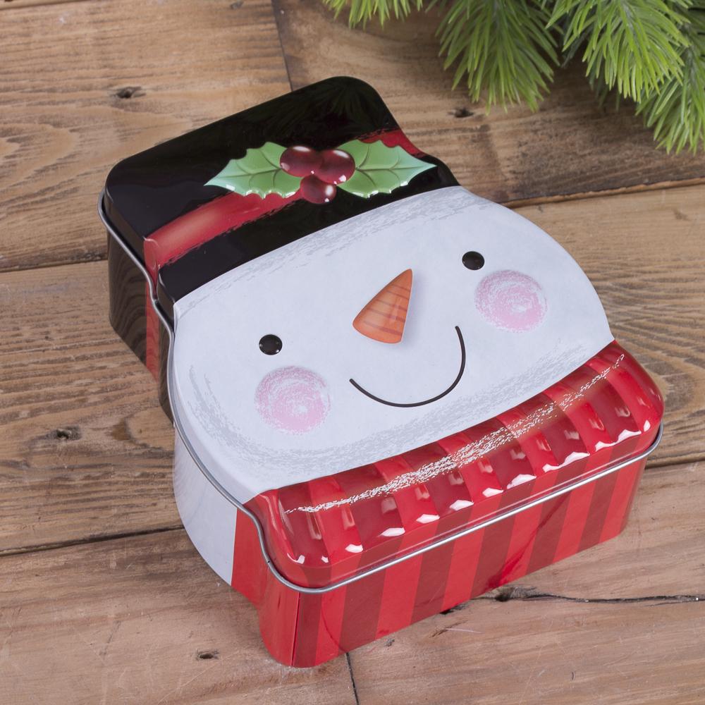 Коробка металлическая Снеговик (3321-1)