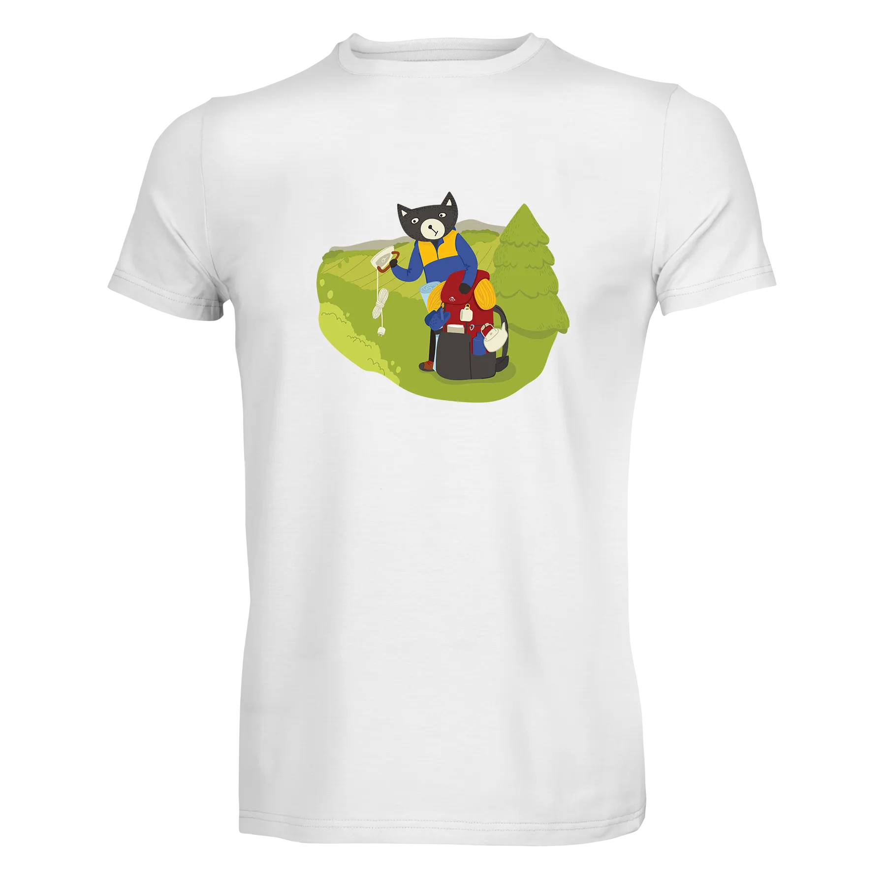 Футболка чоловіча "Взяв лише все необхідне" S Білий (10454)