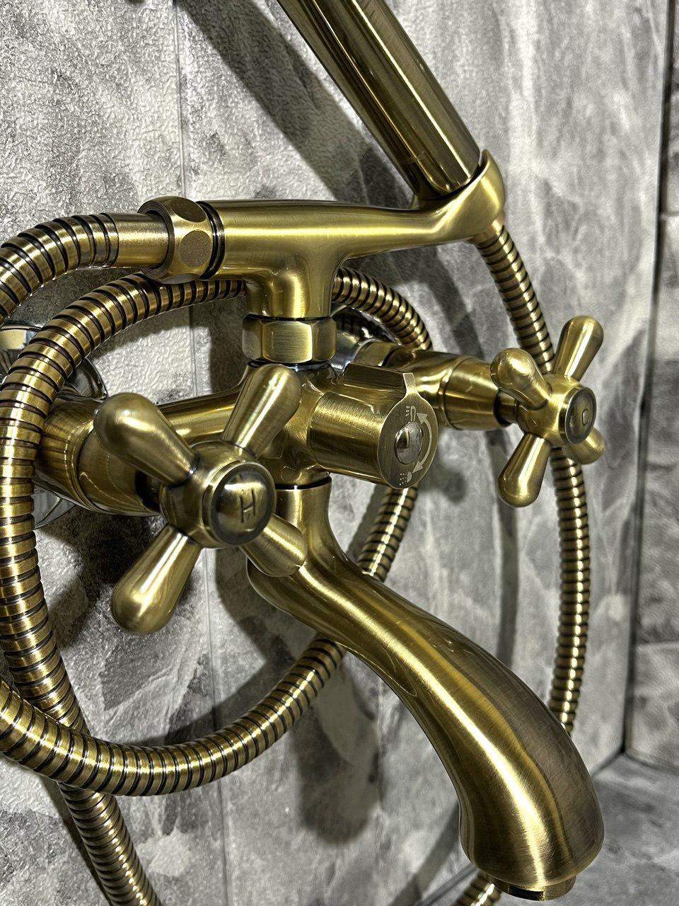 Смеситель в ванную комнату Haiba Bronze 142 - фото 3 Смеситель в ванную комнату Haiba Bronze 142 - фото 3