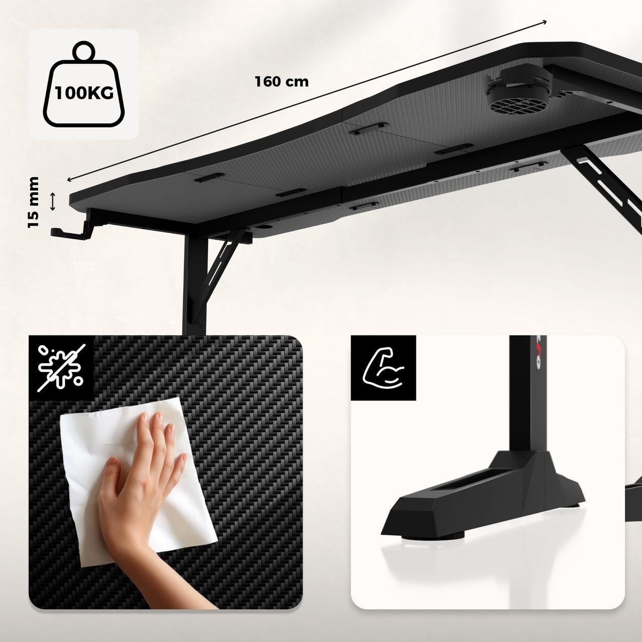 Компьютерный стол Huzaro Hero 4.6 Black - фото 7 Компьютерный стол Huzaro Hero 4.6 Black - фото 7