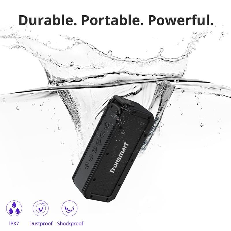 Портативна колонка Tronsmart Force+ IPX7 AUX 40 Вт 15h Max Black (588023) - фото 4