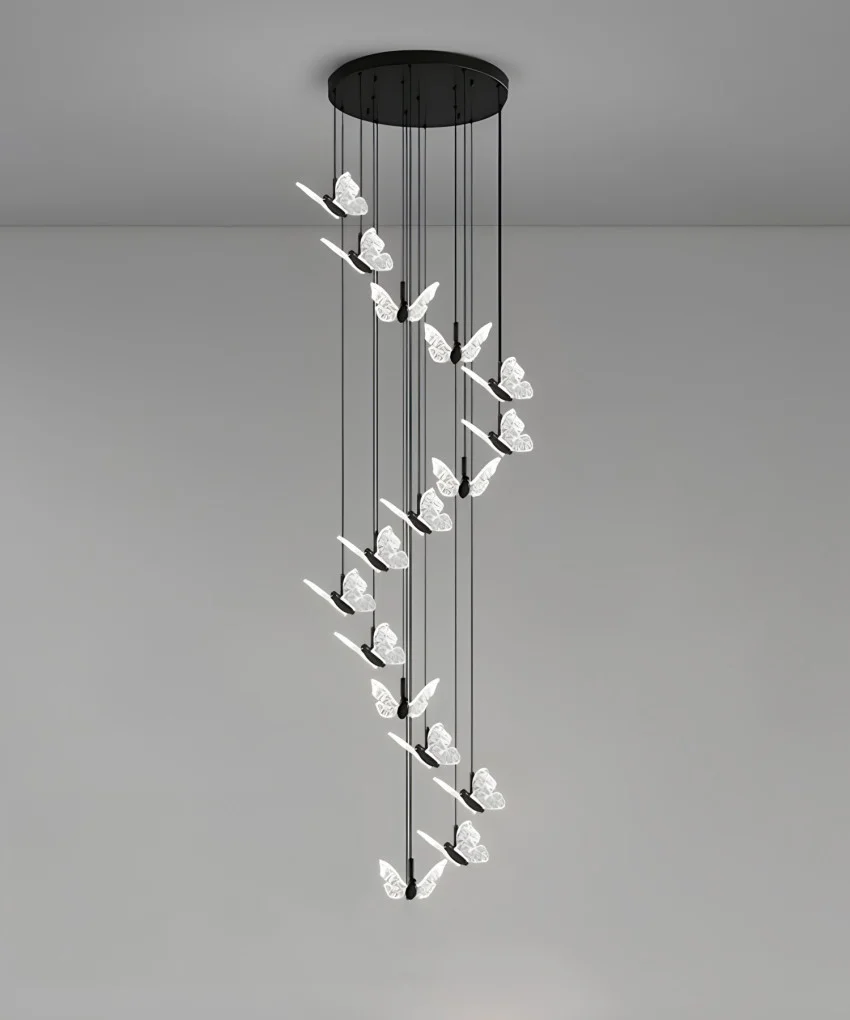 Підвісний світильник SOLEDESIGN Butterflies Medium LED 80W Чорний (SDLC-00058)