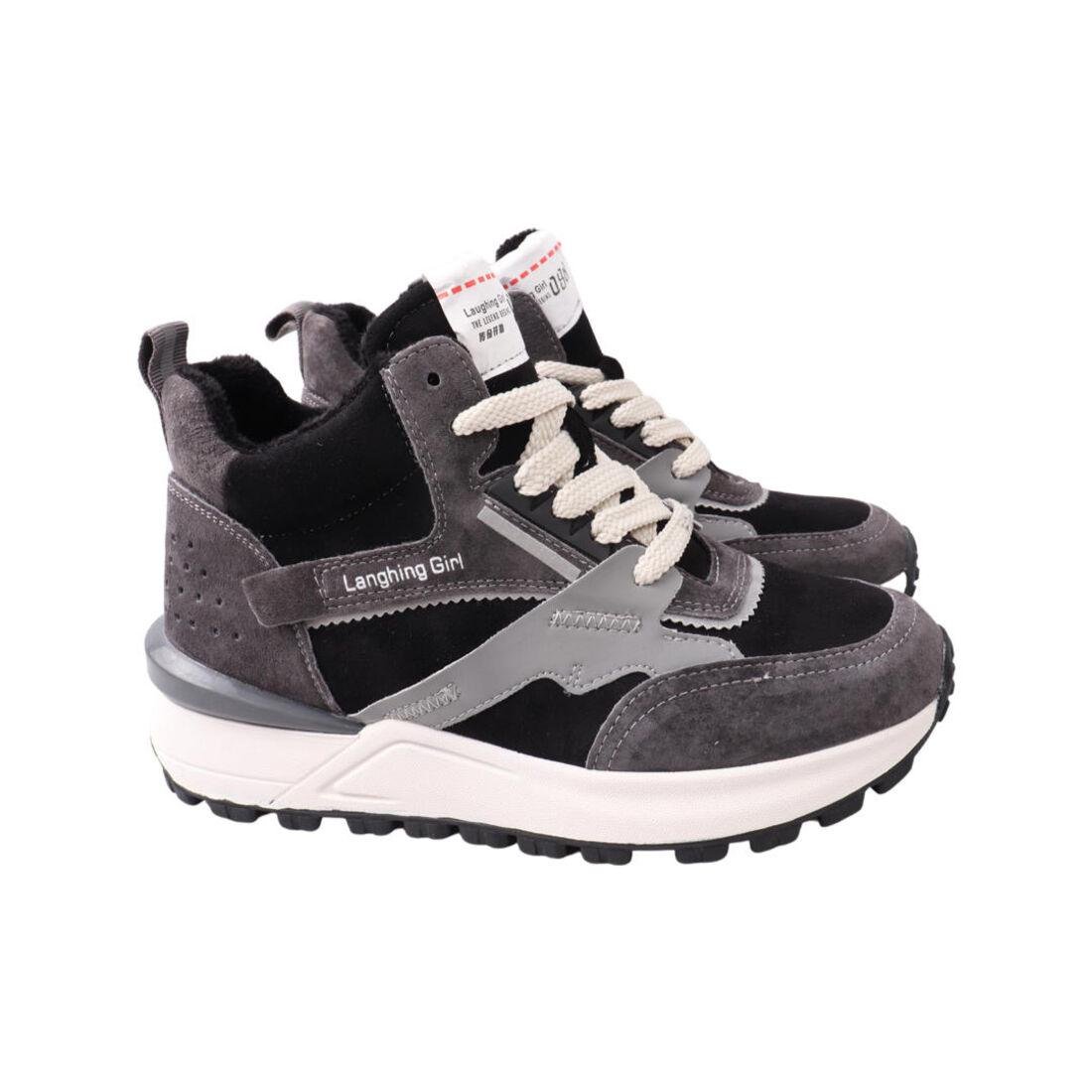 Кроссовки женские Li Fexpert из замши р. 39 Черный (764-21DKH)