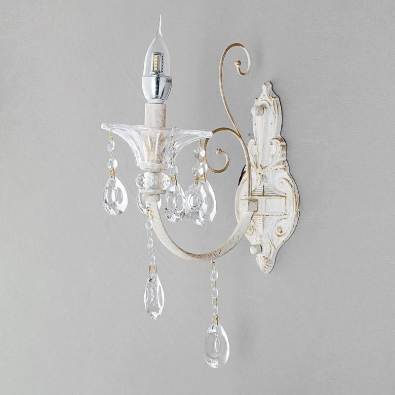 Бра настенное Light House ES-15873/1W Свеча Белый