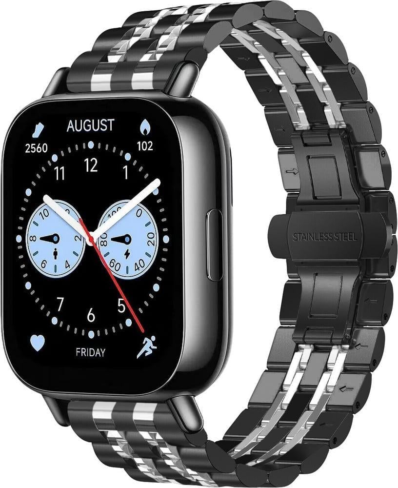 Браслет металлический Spinye Line для Redmi Watch 5 Lite/5 Active Black Silver (40154-03)