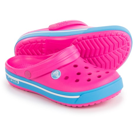 Сабо дитячі Crocs Crocband II.5 Neon Magenta/Blueb р. 33 розовый (5922)