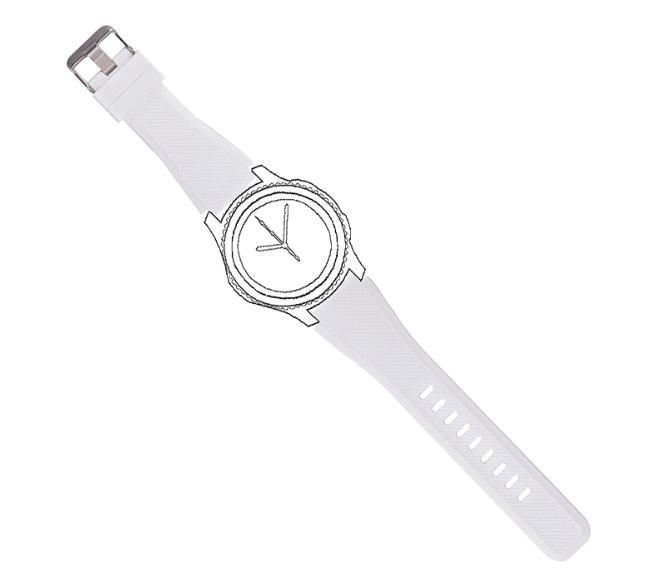 Силіконовий ремінець для годинника Samsung Galaxy Watch 46 мм SM-R800 White (780416388) - фото 3