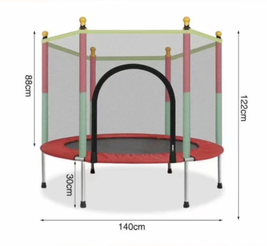 Батут-манеж дитячий Atleto KRB01 з сіткою 140 см Червоний (22443908) - фото 2 Батут-манеж дитячий Atleto KRB01 з сіткою 140 см Червоний (22443908) - фото 2