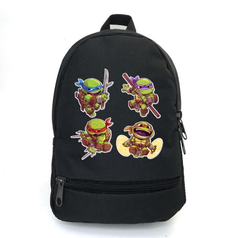 Школьный рюкзак Cappuccino Toys ninja turtle-07 с принтом Черепашки ниндзя 12,5 л Черный (1381809874)