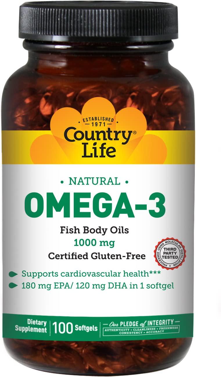 Омега 3 Country Life Omega-3 1000 mg 100 caps