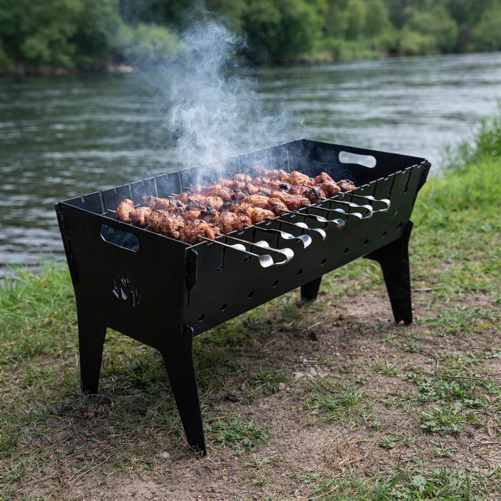 Разборный мангал Jooki Феникс на 10 шампуров 3 мм