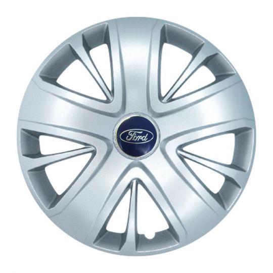Автомобильные колпаки SKS 428 R16 с логотипом Ford 4 шт. Серебристый