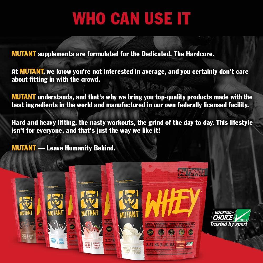 Протеїн Mutant Whey 2270g Core Series NEW Vanilla ice cream - фото 2