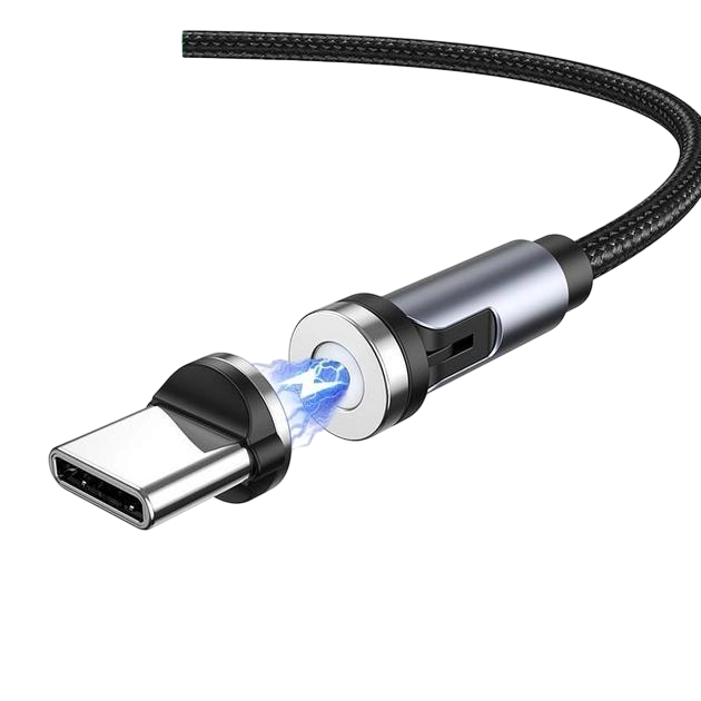 Кабель зарядний UGREEN US503 Type-C/Micro USB 5V2.4A магнітний 1 м Dark gray (40126_40127)