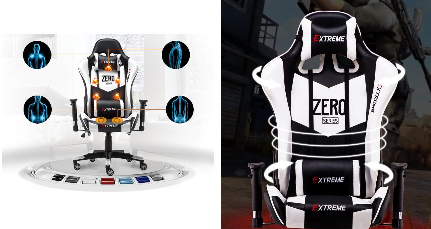 Кресло компьютерное геймерское Extreme Zero Черный/Красный (10629789) - фото 9 Кресло компьютерное геймерское Extreme Zero Черный/Красный (10629789) - фото 9