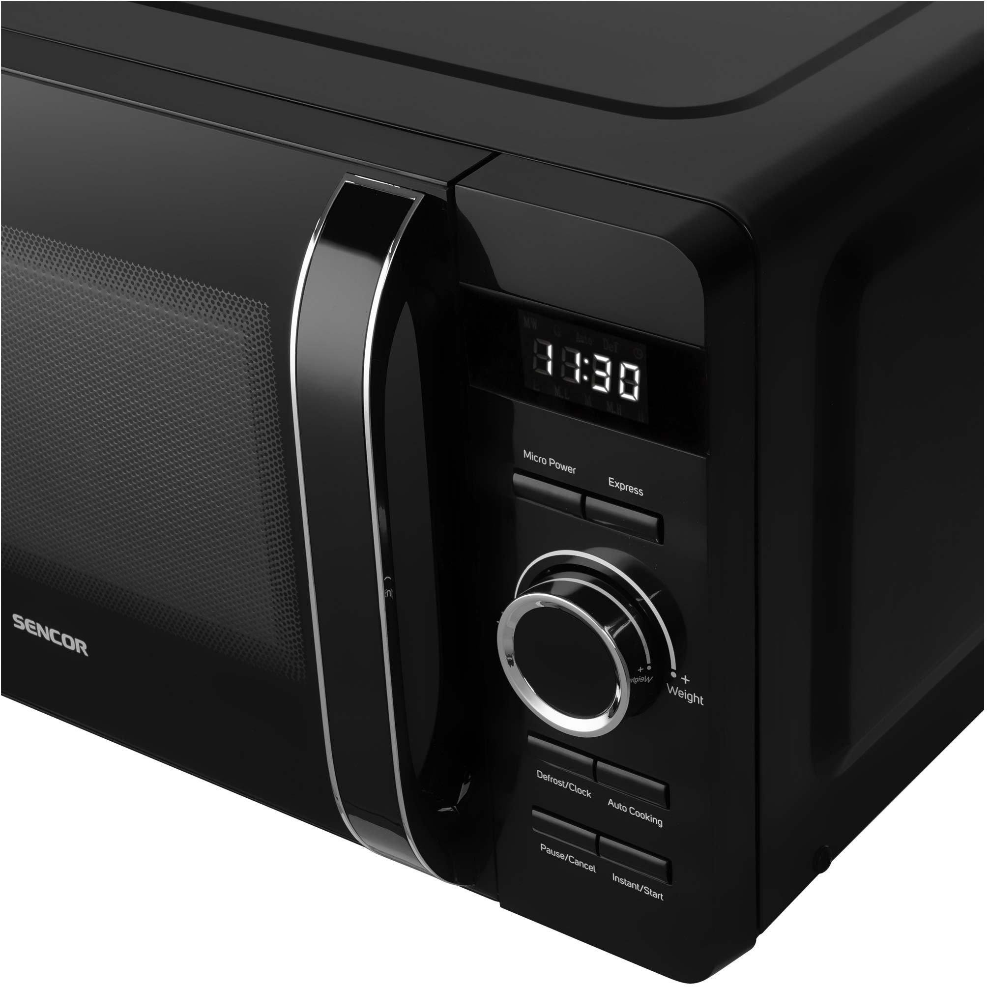 Мікрохвильова піч Sencor з електронним керуванням 800 Вт 17 л Чорний (SMW5117BK) - фото 6 Мікрохвильова піч Sencor з електронним керуванням 800 Вт 17 л Чорний (SMW5117BK) - фото 6