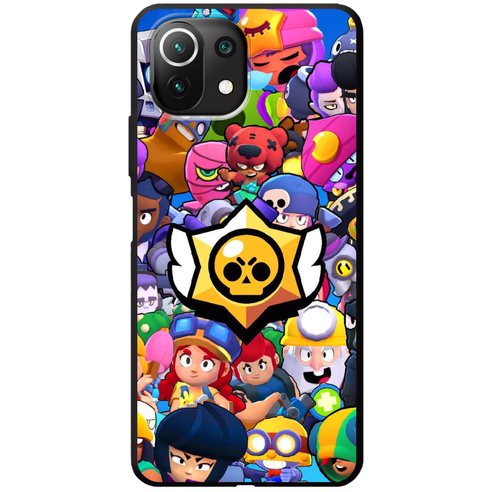 Чохол Boxface Xiaomi Mi 11 Lite Brawl Stars Чорний силікон (42128-up2389-44012)